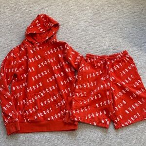 Jordan hoodie & shorts set